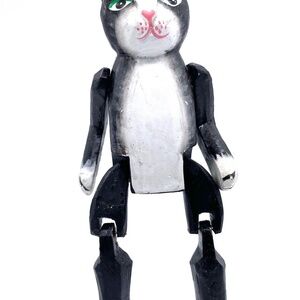 Monkey Business Black Cat Puppet Ornament